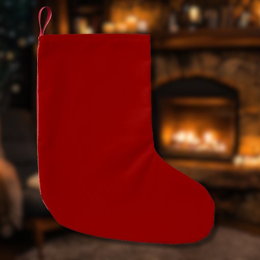 Crimson Red Solid Color | Classic | elegant Kleiner Weihnachtsstrumpf