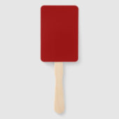 Crimson Red Solid Color Fächer (Rückseite)