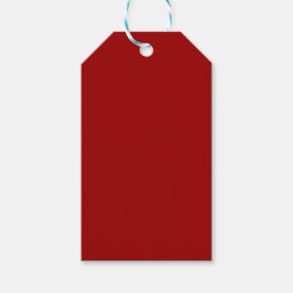 Crimson Red Solid Color Geschenkanhänger