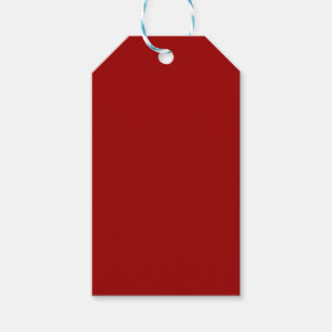 Crimson Red Solid Color Geschenkanhänger