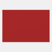 Crimson Red Solid Color Geschenkpapier Set (Vorderseite 2)