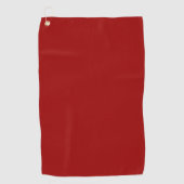 Crimson Red Solid Color Golfhandtuch (Vorderseite)