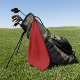 Crimson Red Solid Color Golfhandtuch