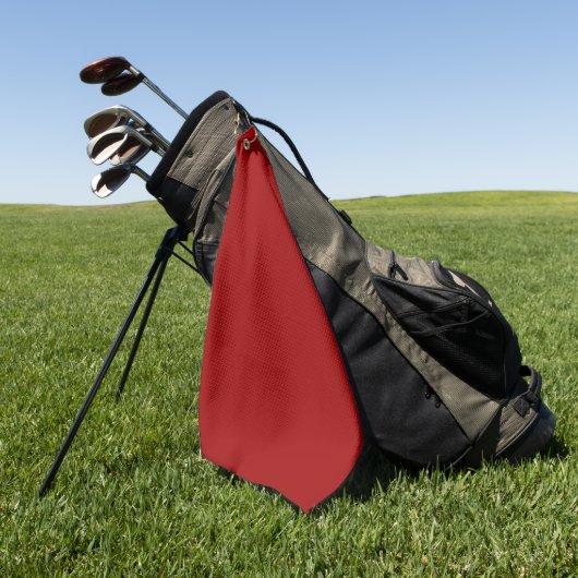 Crimson Red Solid Color Golfhandtuch (Gras)