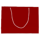 Crimson Red Solid Color Große Geschenktüte (Rückseite)