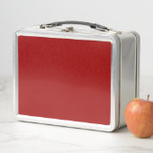 Crimson Red Solid Color Metall Brotdose (Beispiel)