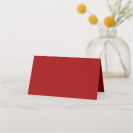 Crimson Red Solid Color Platzkarte
