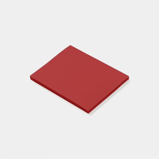 Crimson Red Solid Color Post-it Klebezettel (angewinkelt)