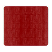 Crimson Red Solid Color Schneidebrett (Vorderseite)