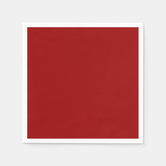 Crimson Red Solid Color Serviette (Vorderseite)
