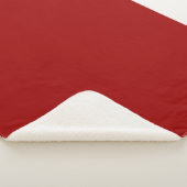Crimson Red Solid Color Sherpadecke (3/4)