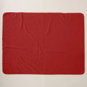 Crimson Red Solid Color Sherpadecke (Vorderseite (Horizontal))