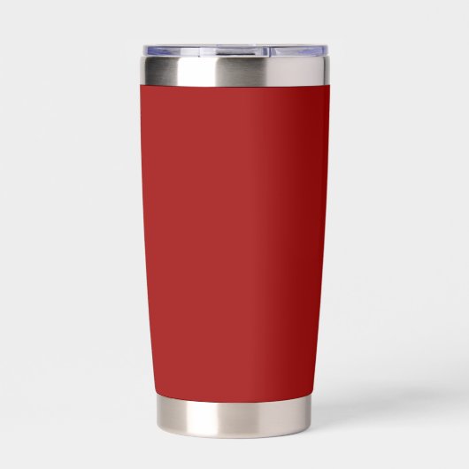 Crimson Red Solid Color Thermobecher (Vorderseite)