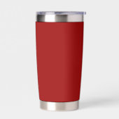 Crimson Red Solid Color Thermobecher (Links)