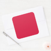 Crimson Red Square Sticker - Anpassbar (Umschlag)