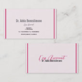 Crimson Red Visitenkarte (Vorne/Hinten)