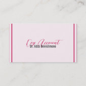 Crimson Red Visitenkarte (Rückseite)