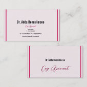 Crimson Red Visitenkarte (Vorne/Hinten)