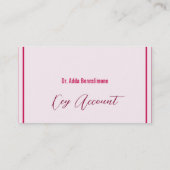 Crimson Red Visitenkarte (Rückseite)