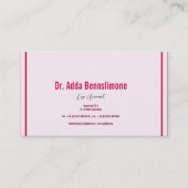 Crimson Red Visitenkarte (Vorderseite)