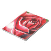Crimson Rose Blume Aquarellmalerei Notizblock (Rotiert)