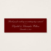 "Crimson Rose Bouquet" - Lesezeichen (Rückseite)