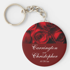 ‚Crimson Rose Bouquet‘ — Personalisiert [a] Schlüsselanhänger