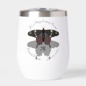 Crimson Rose Butterfly Shadow Monogram (Vorderseite)