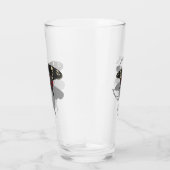 Crimson Rose Butterfly Shadow Monogram Glas (Rechts)