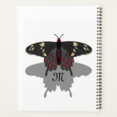 Crimson Rose Butterfly Shadow Monogram Planer (Rückseite)