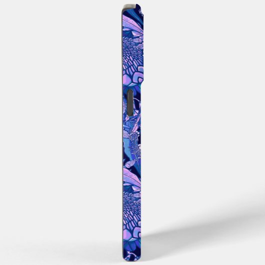 Crimson Rosella Tropical Blue Case-Mate iPhone Hülle (Rückseite / Rechts)