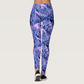 Crimson Rosella Tropical Blue Leggings (Rückseite)