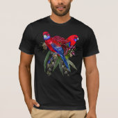 Crimson Rosella Tropical Parrots T-Shirt (Vorderseite)