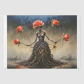 Crimson Roses Rising Decoupage Seidenpapier (Vorderseite)