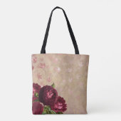 Crimson-Rote Rosen Tasche (Rückseite)