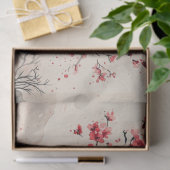 Crimson Sakura Berg Serenität (1) Seidenpapier (Geschenk)