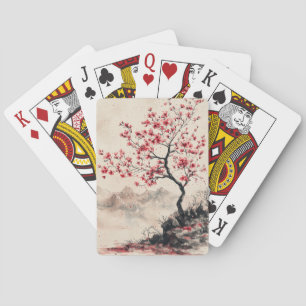 Crimson Sakura Berg Serenität (1) Spielkarten