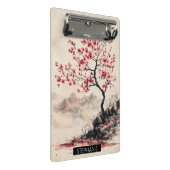 Crimson Sakura Mountain Serenity (1) Mini Klemmbrett (Schrägansicht)