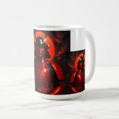 Crimson Samurai Warrior Kaffeetasse (VorderseiteRechts)