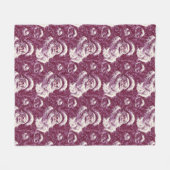 Crimson Santa Claus Cozy Weihnachten Fleecedecke (Vorderseite (Horizontal))