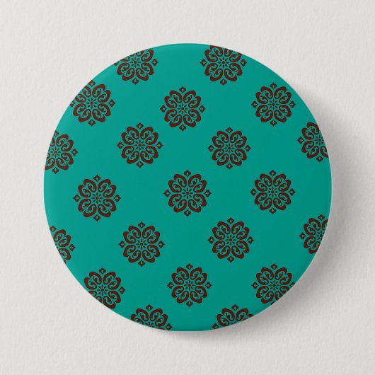 "Crimson Scrolls - Bold Elegance" Button (Vorderseite)