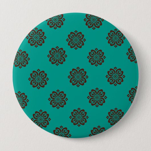 "Crimson Scrolls - Bold Elegance" Button (Vorderseite)