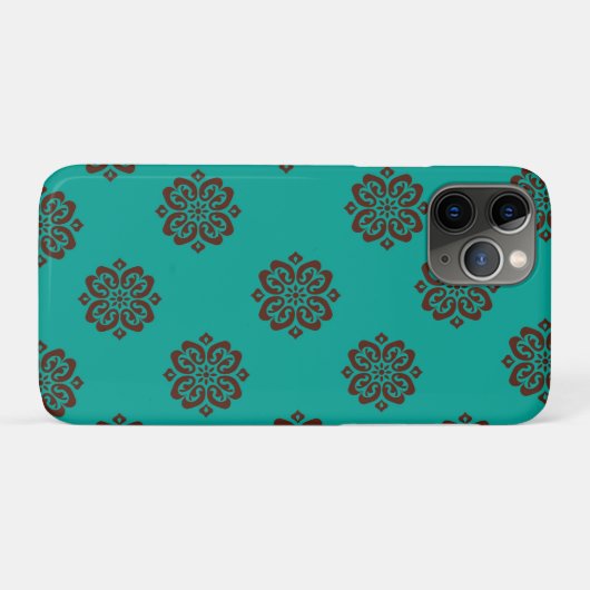 "Crimson Scrolls - Bold Elegance" Case-Mate iPhone Hülle (Rückseite (Horizontal))