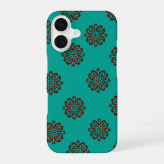 "Crimson Scrolls - Bold Elegance" iPhone 16 Hülle