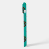 "Crimson Scrolls - Bold Elegance" iPhone Hülle (Linke Seite)