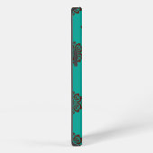 "Crimson Scrolls - Bold Elegance" iPhone Hülle (Rechte Seite)