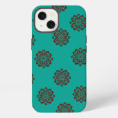 "Crimson Scrolls - Bold Elegance" iPhone Hülle (Rückseite)