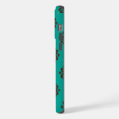 "Crimson Scrolls - Bold Elegance" iPhone Hülle (Linke Seite)