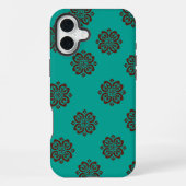 "Crimson Scrolls - Bold Elegance" iPhone Hülle (Rückseite)