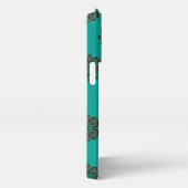 "Crimson Scrolls - Bold Elegance" iPhone Hülle (Rechte Seite)